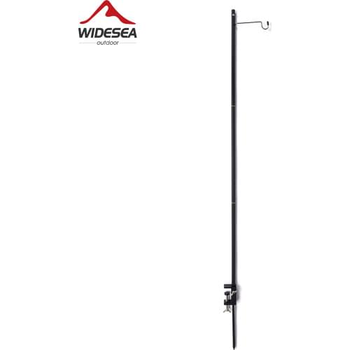 Widesea Outdoor Folding Lamp Pole Detachable Ground Lantern Nail Free Standing Camping Hanging Fixing Tent Light Holder Hangers
