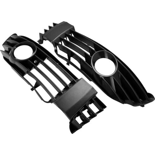 Replacement Front Lower Side Cooling Air Grille Pair (with Fog Light Cutout) For VW Volkswagen Passat B5.5