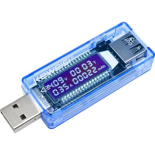 New DC 3.5V-7V 3A USB Current Voltage Battery Capacity Tester Indicator LCD Display Voltmeter Ammeter Multimeter Meter for Car