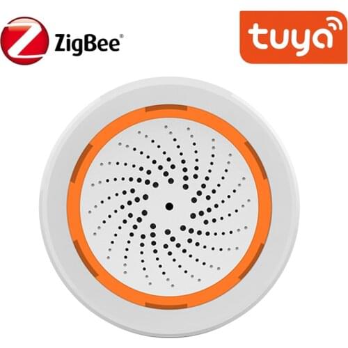Tuya Smart Zigbee Temperature Humidity Sensor Built-in Siren Alarm Sound Light Sensor Or LCD Screen Works With TUYA Smart Hub