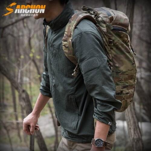 Military Style Waterproof Windbreaker Summer Sun Protect Ultra-light Skin Jacket Men Tactical Clothes Army Camouflage Jacket