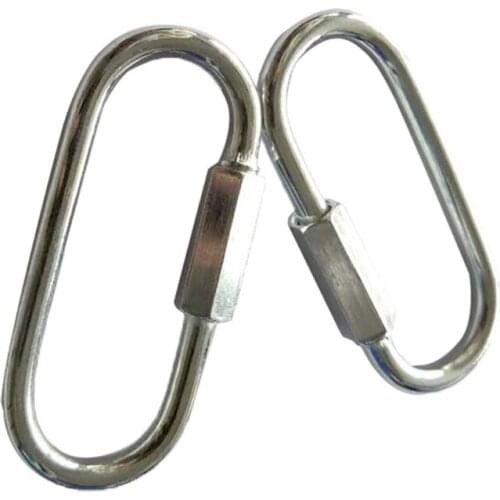 1Pair Quick Link Snap Hook Swing Connector Buckle Outdoor Sport Equipment Swing Set with Safety Thickened Swing Chain