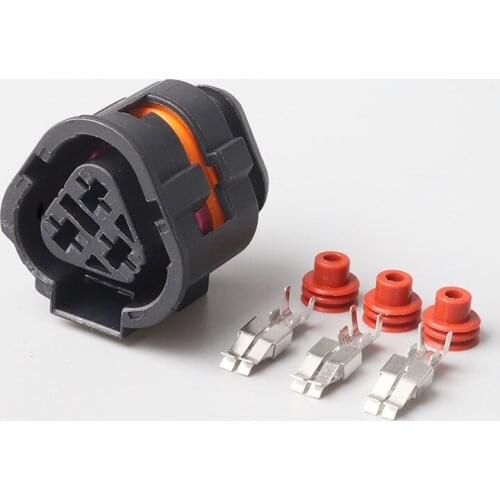 100pcs/lot 3pin car waterproof connector Female DJ7033A-6.3-21