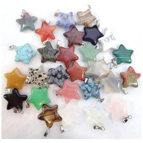 12PCS Groothandel fashion natuursteen hangers tiger eye opaal Agaat lapis pendant Jewelry making necklace A311