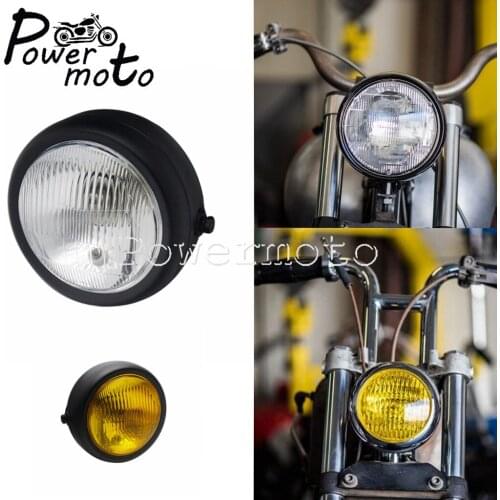 12V Retro Headlight Front Light For Harley Honda Yamaha Suzuki Kawasaki Chopper Bobber Cafe Racer Touring Motorcycle Head Lamp