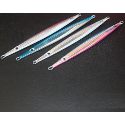 4PCS Deep sea Jigging Fishing Ocean Boat Rock Beach Slow Jig Jigbait Spoon Lure baits 80g