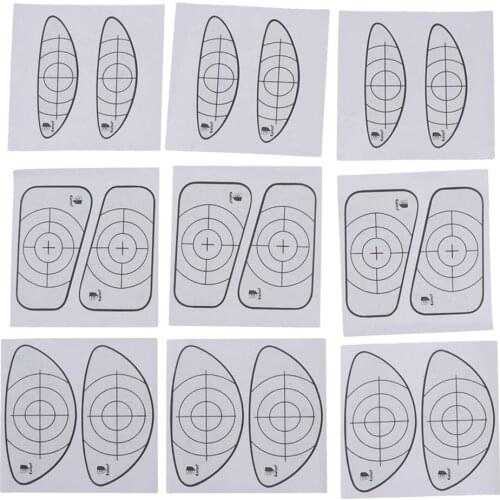 9pcs Golf Impact Labels Target Tape Stickers Golfer Swing Trainer Training Aids Accessories for Irons Woods Swing Trainer