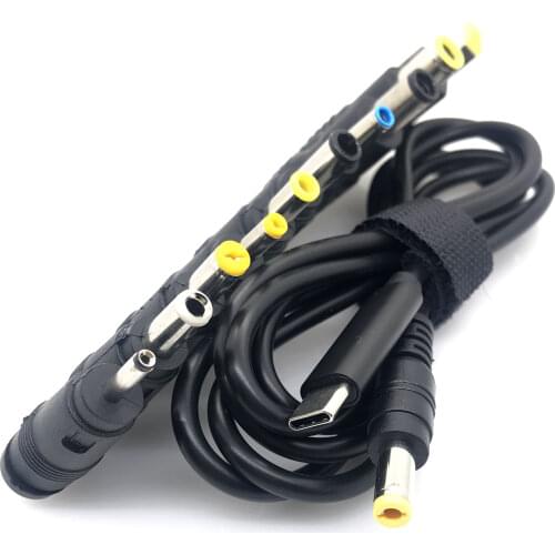 Laptop Power Adapter Connector Dc Plug USB Type C male to Universal Male Jack Converter for Lenovo for Asus Notebook Charger