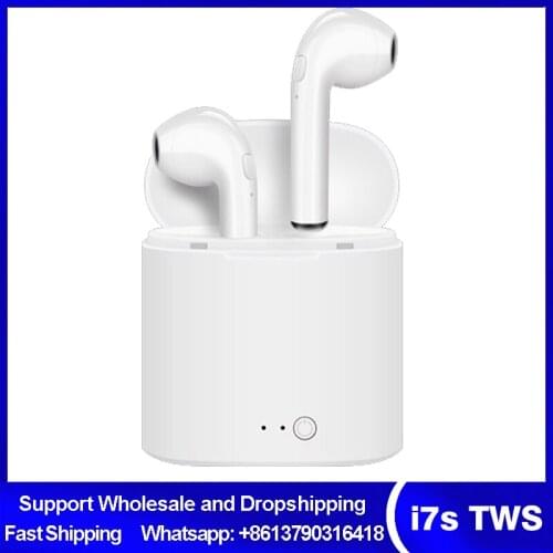 I7s TWS Wireless Bluetooth Headphone 5.0 Stereo Earbud In-Ear Headsets Push-Button Headset For All Smart Phone Sport Earphone
