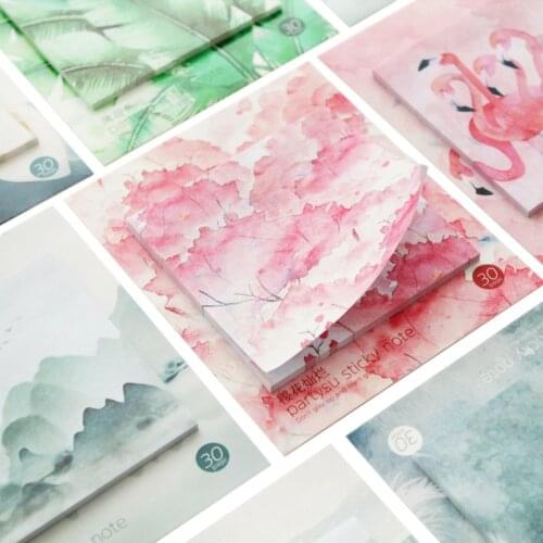 Creative Small Fresh Sweet Girl Series Memo Pad Pink Heart N Times Sticky Notes Notepad Bookmark Stationery Gift 1pcs
