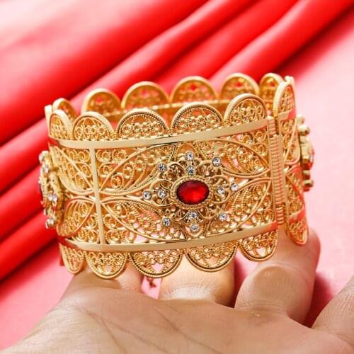 Dubai Bangle For Women Indian Bracelet Africa Ball Jewelry Gold color Bangle&Bracelet Ethiopian Wedding Bride Jewelry