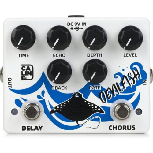 Caline DCP-03 DEVILFISH Chorus Delay Effect Pedal Guitar Accessories Dual Guitar Pedal