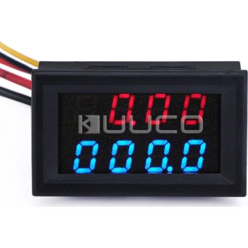 Digital Tester DC 0~33V/3A Red Blue Led Display Voltmeter Ammeter DC 12V 24V Volt Amp Panel Meter 2in1