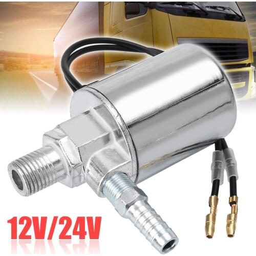 Mayitr 12V 24V Electric Solenoid Valve Air Horns & Air Ride Systems 1/4inch Metal Train Truck Air Horn Solenoid Valve