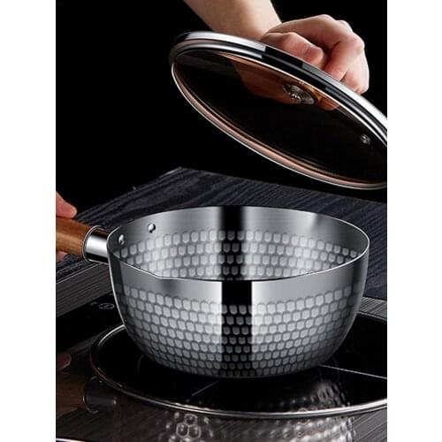 Sauce Pan With Lid Kitchen Cooking Soup Pot For Vegetables Sauces 304 Stainless Steel Sauce Pan