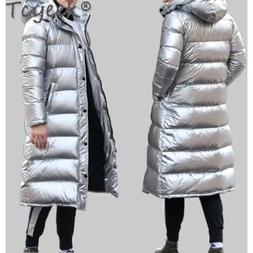 Tcyeek Streetwear Mens Down Jacket Fashion Brand 90% Thick Duck Down Jacket Man Clothes Long Warm Down Coat Parka Hiver 2020101