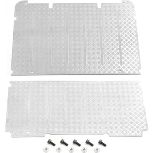 Metal Roof Luggage Rack Decoration Board Anti-Skid Plate for 1/10 RC Crawler Traxxas TRX4 Defender Upgrade Parts