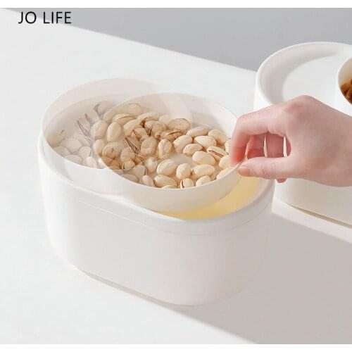 JO LIFE Mini Desktop Multifunctional Trash Can Home Car Storage Bucket With Sliding Lid Garbage Bin Sundries Barrel Box