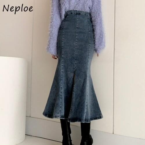 Neploe Denim Skirts For Women