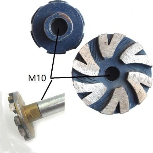 New M10 Diamond Grinding Wheel Disc OD35mm 49mm 57mm Bowl Shaped Cup Concrete Granite Stone Succulent plants basin Make Tools