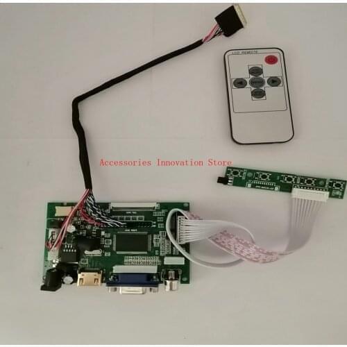 New Monitor Kit LP156WH2 LP156WH4 LP156WH3 HDMI+VGA+2AV Controller Driver Board For 1366X768 40Pins LCD LED Screen Panel