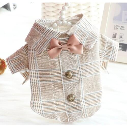 Couple Pet Clothes Boy Dog Shirt Suit Girl Dog Dress Skirt Summer Cat Puppy Outfit Yorkshire Pomeranian Poodle Bichon Clothing