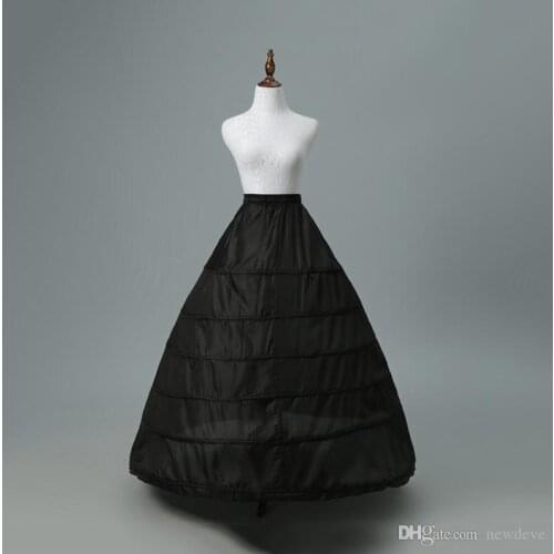 Wholesale Mermaid Crinoline Petticoats Plus Size Sexy Black Bridal Hoop Skirt High Quality Ruffle Wedding Accessories