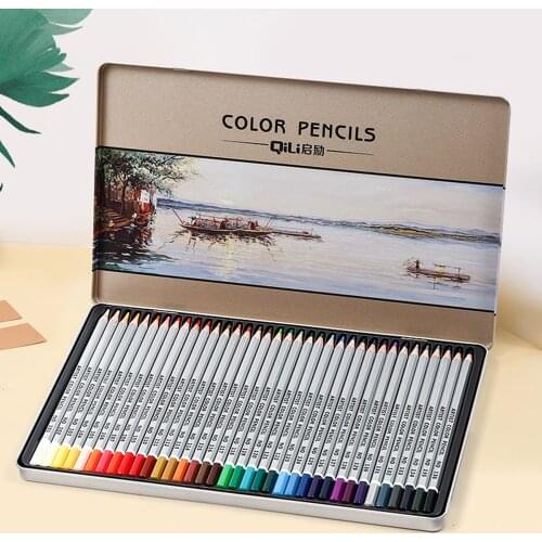 36/48 Colors Professional Art Drawing Pencils Painting Colored Pencil Set Hand-Painted Sketch Pen School Office Supplies