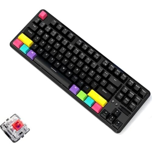 87 Keys Bluetooth Wired/Wireless Mechanical Keyboard for Ajazz K870T with RGB P9YA