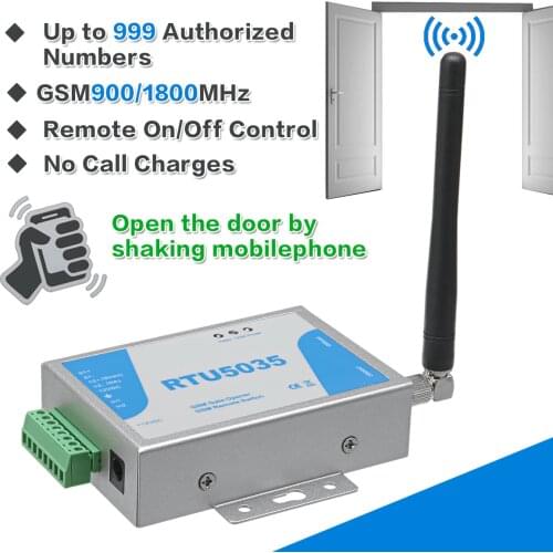 RTU5024 RTU5035 2G 3G GSM Gate Opener Relay Switch Call Remote Controller Phone Shaking Control Door Opener for Parking Systems