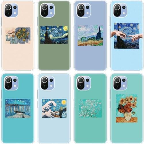Van Gogh Silicone Case for Xiaomi Mi POCO X3 NFC M3 F3 11X 11i 11 Ultra Note 10 S 10i 10T Pro 11 Lite 5G Soft Cover
