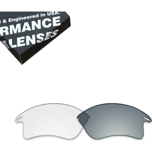 ToughAsNails Replacement Lenses for Oakley Fast Jacket XL Sunglasses Photochromic Clear/Grey (Lens Only)