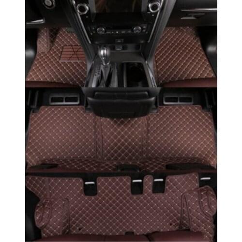 Special car floor mats for Nissan Patrol Y62 7 seats 2020-2011 waterproof durable car carpets for Patrol 2018