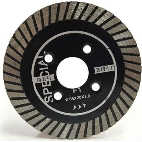 Concrete stone wall tile slotting machine 100 angle grinder diamond dry cutting saw blade 85mm concrete granite cobble stone