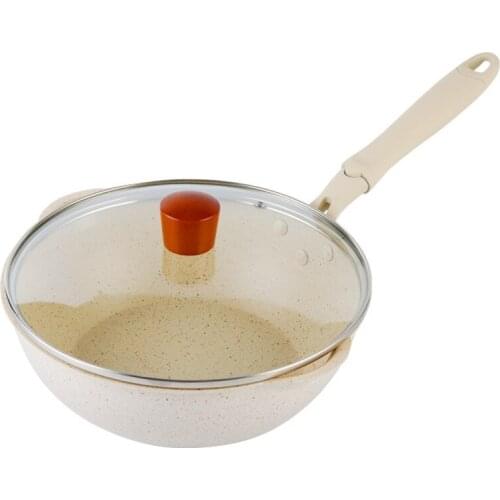 Temperature bar design maifanitum non-stick wok thickened induction cooker cooking pot fried egg steak pancake pans