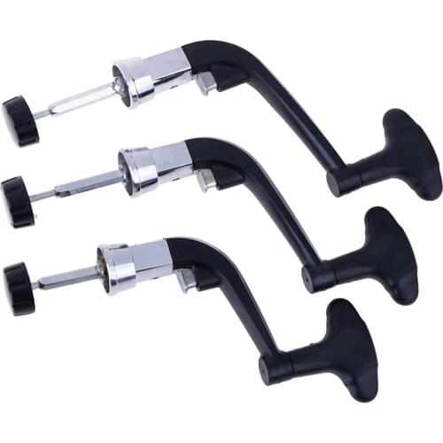 1PCS Fishing Reel Arm Metal Spinning Reel Handle Grip Fishing Reel Replace Folding Rocker Arm Crank Handle Replacement Random