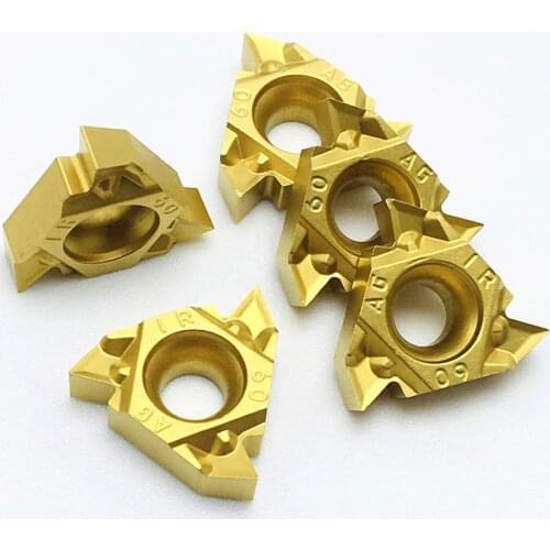 10 pieces of lathe parts tools MMT16IR AG60-S US735 carbide inserts CNC turning inserts MMT 16IR AG60