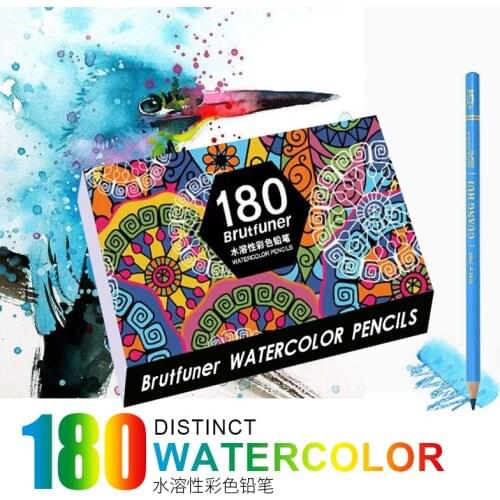 180 Colored Pencils - Premium Soft Core 180 Unique Colors No Duplicates Color Pencil Set for Adult Coloring Books Artist Drawing