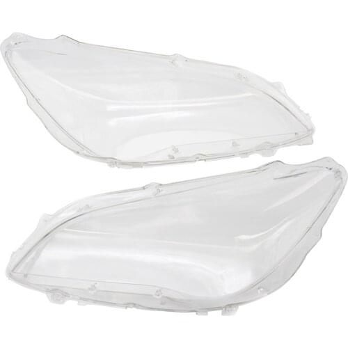 2Pcs Headlight Lens Cover Accessories Left and Right Headlamp Fit for BMW Vehicle F02 F01