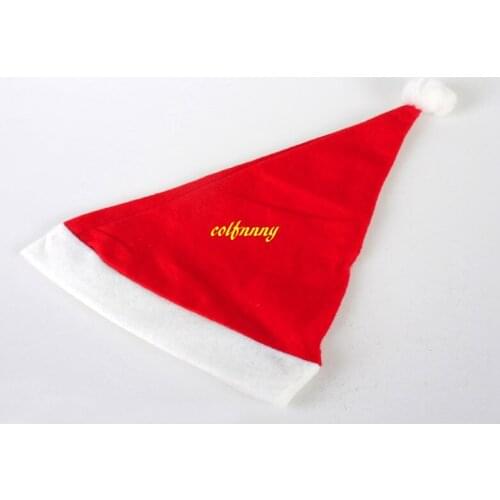 200pcs/lot Fast Shipping Santa Claus Holidays Christmas Hats Adult & child Unisex Adult Xmas Red Cap