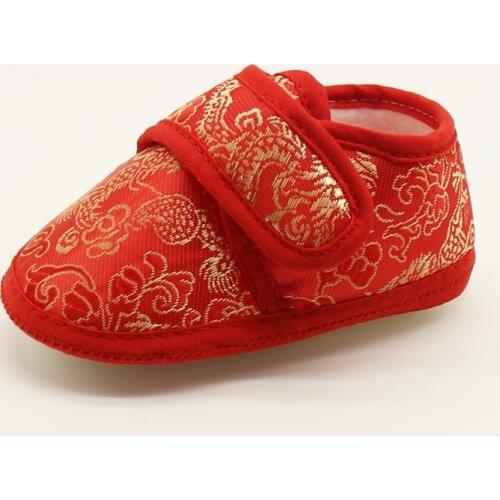 2021 Classic Chinese Wind Baby Soft Foot School Shoes Baby Newborn Prewalker Kids Boy Girls Toddler Shoes