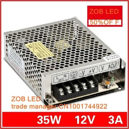 35w/40W 3.5A S40W-12V-3A LED Switching Power Supply,85-265AC input, power suply 12V Output in stocks