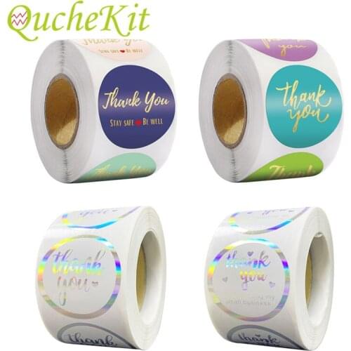 500pcs Thank You Stickers For Supporting My Small Business Boutiques Wrapping Envelope Gift Sealing Label Stationery Sticker