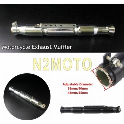 540MM Motorcycle Megaphone Exhaust Silencer Retro Tail Exhaust Mufflers For Harley Cafe Racer Bobber Chopper Custom Universal