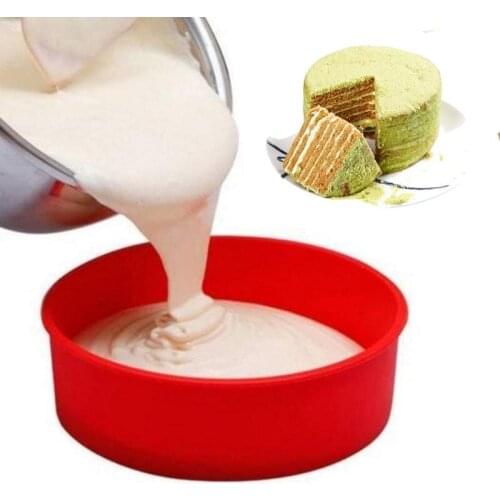 6/8/9inch Round Shape Moulds Silicone Baking Mold Cake Mousse Ice Creams Chocolates Pastry Art Pan Bakeware Cake Tools Cooking