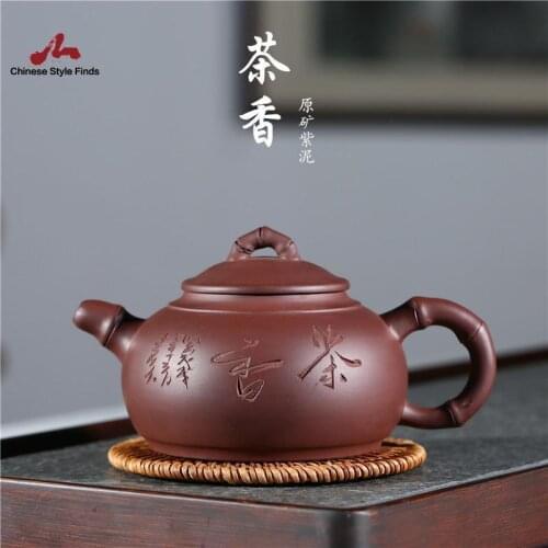 Handmade Yixing Teapot 420cc Purple Clay Zisha Pot 9 Holes