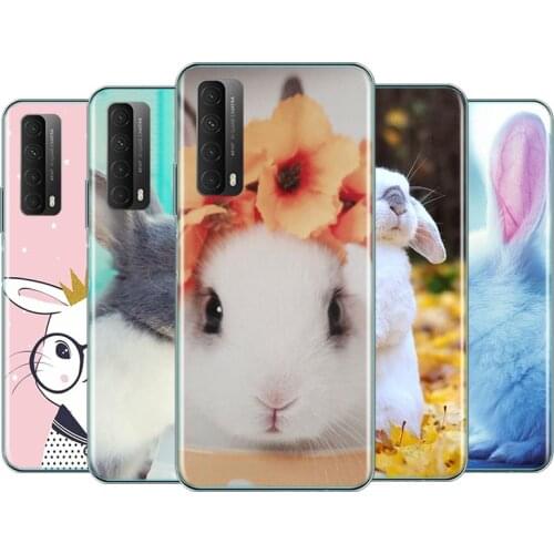 Cute bunny For Huawei Y9S Y6S Y8S Y9A Y7A Y8P Y7P Y5P Y6P Y7 Y6 Y5 Pro Prime 2020 2019 2018 2017 Phone Case Cover