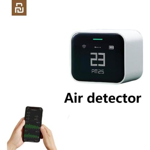 Youpin Air Quality Detector Lite 5In1 High-precision Sensor Detect HD Screen Display Home Security Guard Work With Apple Homekit