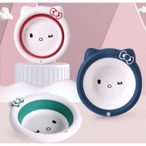 Childrens Products Cartoon Baby Folding Basin baby bath tub baby bath babies foldable bath tub baby bath accessories