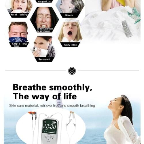 Nose Rhinitis Sinusitis Therapy Treatment Sinusitis Cure Nose Massage Therapy Hay Fever Low Frequency Pulse Laser Care